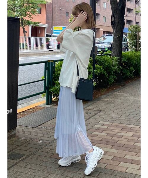 MURUA（ムルーア）の「USコットンベーシックTee（Tシャツ/カットソー・レディース・ホワイト/ブラック/ダークグレー/モカ・FREE）」の8枚目の写真