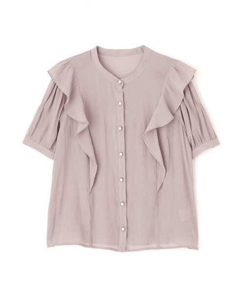 PROPORTION BODY DRESSING（プロポーションボディドレッシング）の「ラッフル切替ブラウス / 1211210500（シャツ/ブラウス・レディース・グレー/ブルー/ダークベージュ・MEDIUM/SMALL）」の21枚目の写真