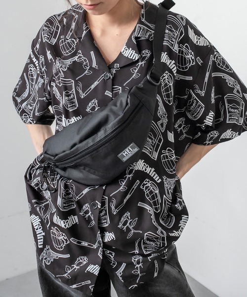 RASVOA（ラスボア）の「【WEB限定】MEI／メイ／アーカイブボトムラインボディーバッグ（ボディバッグ/ウエストポーチ・レディース・ブラック・FREE）」の6枚目の写真