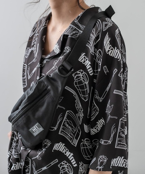 RASVOA（ラスボア）の「【WEB限定】MEI／メイ／アーカイブボトムラインボディーバッグ（ボディバッグ/ウエストポーチ・レディース・ブラック・FREE）」の7枚目の写真