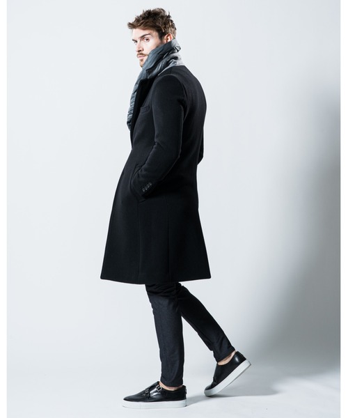 wjk（ダヴルジェイケイ）の「down muffler（マフラー・メンズ・チャコールグレー/ブラック・FREE）」の5枚目の写真