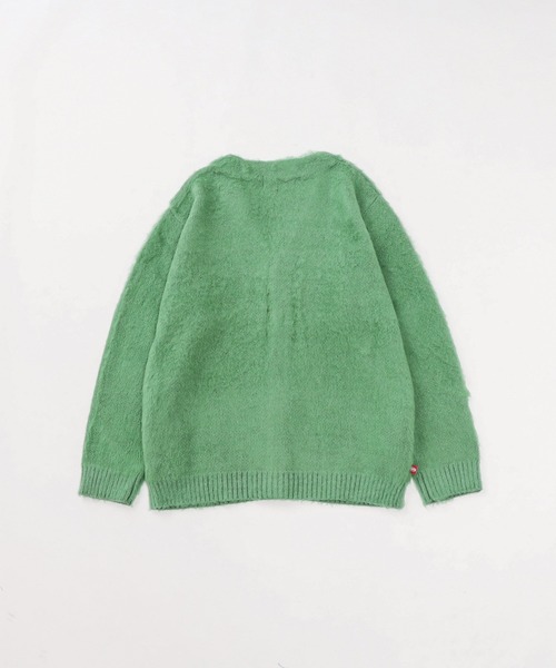 WHO'S WHO gallery（フーズフーギャラリー）の「【KOOKY'N/クーキー】アルパカ混モヘアライクカーディガン（カーディガン/ボレロ・メンズ・ブラック/レッド/サックスブルー/ブルー/グリーン/ミント/マスタード・FREE）」の18枚目の写真