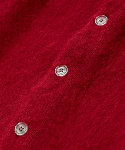 WHO'S WHO gallery（フーズフーギャラリー）の「【KOOKY'N/クーキー】アルパカ混モヘアライクカーディガン（カーディガン/ボレロ・メンズ・ブラック/レッド/サックスブルー/ブルー/グリーン/ミント/マスタード・FREE）」の19枚目の写真