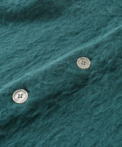 WHO'S WHO gallery（フーズフーギャラリー）の「【KOOKY'N/クーキー】アルパカ混モヘアライクカーディガン（カーディガン/ボレロ・メンズ・ブラック/レッド/サックスブルー/ブルー/グリーン/ミント/マスタード・FREE）」の17枚目の写真