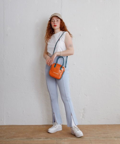 Bonjour Girl（ボンジュールガール）の「BG　ワッペンノースリーブ Tシャツ（Tシャツ/カットソー・レディース・ホワイト/ブラック・FREE）」の9枚目の写真