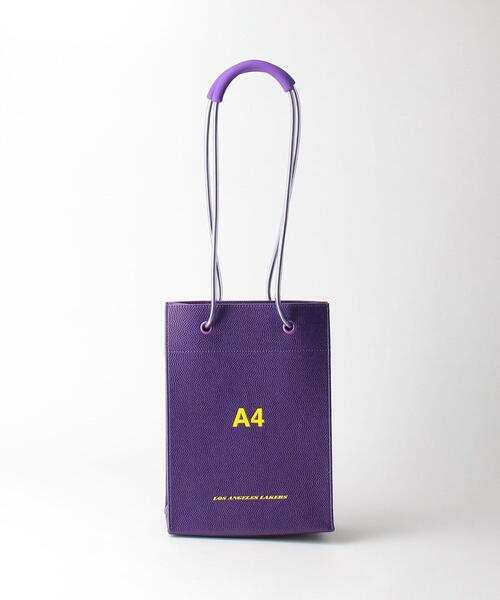 NaNa-NaNa（ナナナナ）の「＜nana-nana＞ A4 B/BALL BAG/バッグ（ハンドバッグ・メンズ・ホワイト/ブラック/パープル/ピンク/オレンジ/ケリー/ロイヤルブルー・FREE）」の6枚目の写真