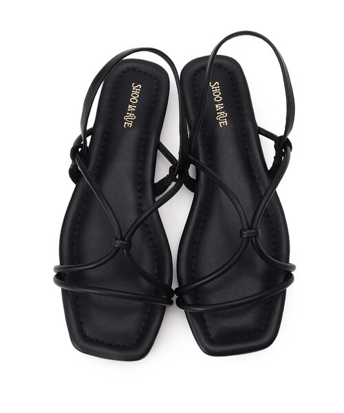 SHOO・LA・RUE（シューラルー）の「◆丸ヒモ甲エックスサンダル（サンダル・レディース・キャメル/ブラック・35/45/25）」の15枚目の写真