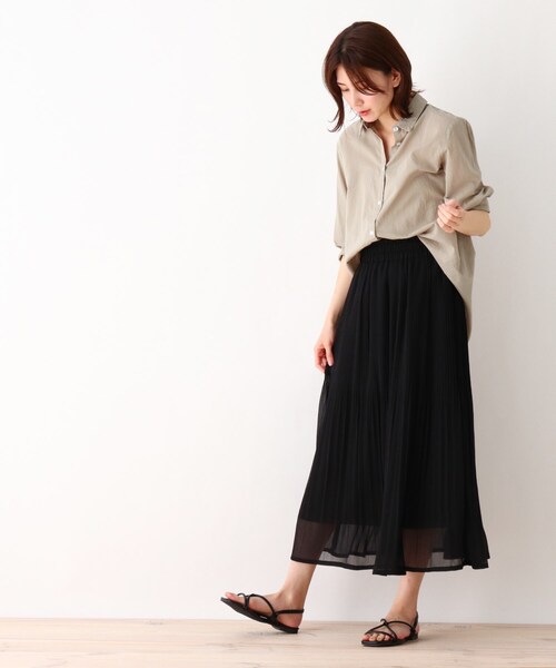 SHOO・LA・RUE（シューラルー）の「◆丸ヒモ甲エックスサンダル（サンダル・レディース・キャメル/ブラック・35/45/25）」の18枚目の写真