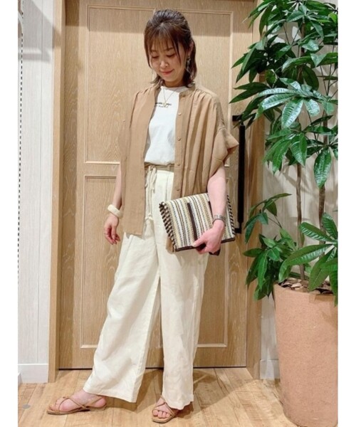 SHOO・LA・RUE（シューラルー）の「◆丸ヒモ甲エックスサンダル（サンダル・レディース・キャメル/ブラック・35/45/25）」の20枚目の写真