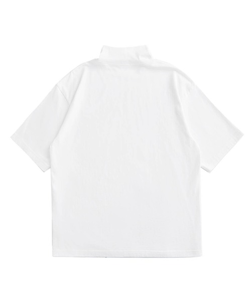 INFLATION（インフレーション）の「INFLATION(インフレーション)ハイネックハーフスリーブTシャツ（Tシャツ/カットソー・メンズ・ライトグレー/ブラック/ホワイト/カーキ/グレー/ダークグレー・XL/M/L）」の13枚目の写真