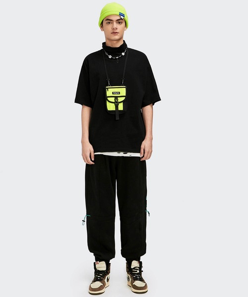 INFLATION（インフレーション）の「INFLATION(インフレーション)ハイネックハーフスリーブTシャツ（Tシャツ/カットソー・メンズ・ライトグレー/ブラック/ホワイト/カーキ/グレー/ダークグレー・XL/M/L）」の19枚目の写真