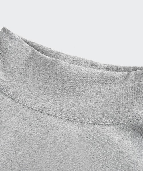 INFLATION（インフレーション）の「INFLATION(インフレーション)ハイネックハーフスリーブTシャツ（Tシャツ/カットソー・メンズ・ライトグレー/ブラック/ホワイト/カーキ/グレー/ダークグレー・XL/M/L）」の9枚目の写真