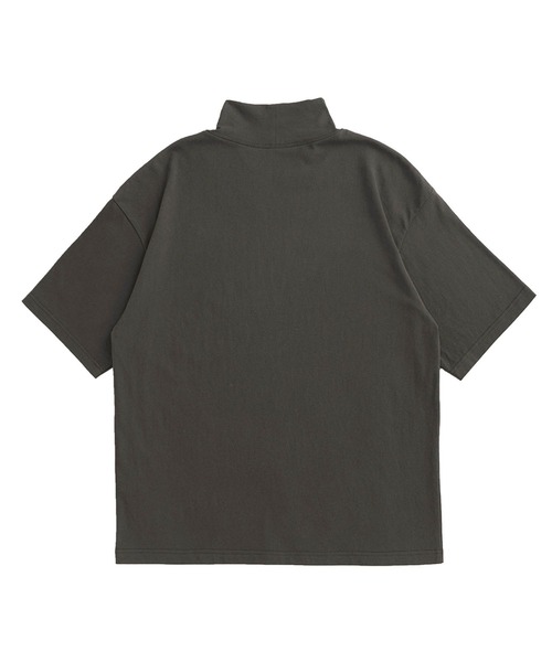 INFLATION（インフレーション）の「INFLATION(インフレーション)ハイネックハーフスリーブTシャツ（Tシャツ/カットソー・メンズ・ライトグレー/ブラック/ホワイト/カーキ/グレー/ダークグレー・XL/M/L）」の11枚目の写真