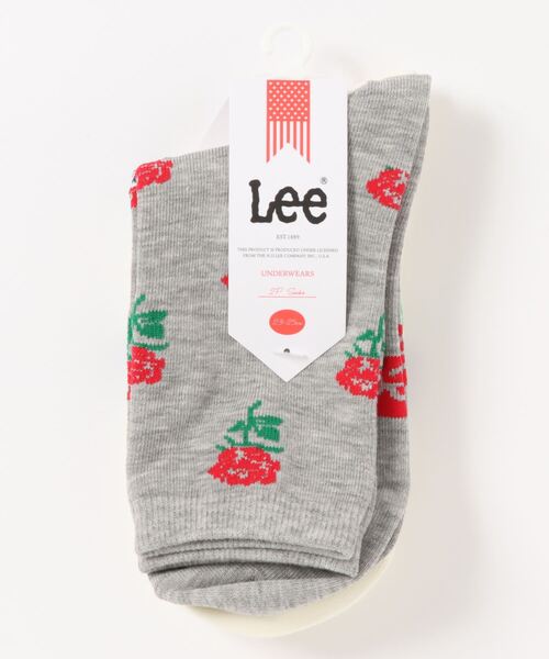 レッグウェア ソックス 靴下クオーター丈ローズソックス 23 25cm レディース ソックス 靴下 Lee リー のファッション