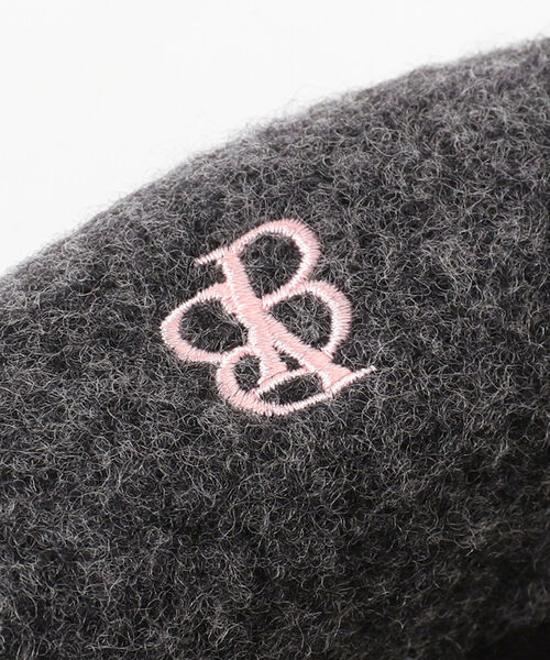 BEAMS BOY(ビームスボーイ)の「BEAMS BOY / 刺繍 配色ベレー(ハンチング/ベレー帽・レディース・ブラック/グレー/ブラウン/オレンジ・ONE SIZE)」の6枚目の写真