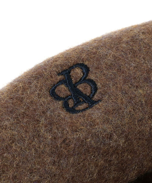 BEAMS BOY(ビームスボーイ)の「BEAMS BOY / 刺繍 配色ベレー(ハンチング/ベレー帽・レディース・ブラック/グレー/ブラウン/オレンジ・ONE SIZE)」の10枚目の写真