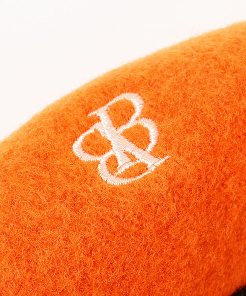 BEAMS BOY(ビームスボーイ)の「BEAMS BOY / 刺繍 配色ベレー(ハンチング/ベレー帽・レディース・ブラック/グレー/ブラウン/オレンジ・ONE SIZE)」の12枚目の写真