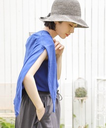 14Gクールコットンクルーネックカーディガン