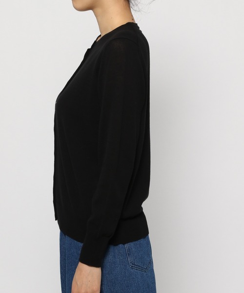 studio CLIP(スタディオクリップ)の「14Gクールコットンクルーネックカーディガン(カーディガン/ボレロ・レディース・ブラック/ブルー/レッド/グリーン/イエロー/ピンク/その他1・LARGE/MEDIUM)」の10枚目の写真