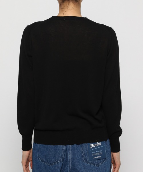 studio CLIP(スタディオクリップ)の「14Gクールコットンクルーネックカーディガン(カーディガン/ボレロ・レディース・ブラック/ブルー/レッド/グリーン/イエロー/ピンク/その他1・LARGE/MEDIUM)」の22枚目の写真