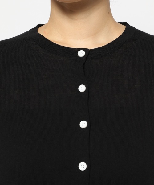 studio CLIP(スタディオクリップ)の「14Gクールコットンクルーネックカーディガン(カーディガン/ボレロ・レディース・ブラック/ブルー/レッド/グリーン/イエロー/ピンク/その他1・LARGE/MEDIUM)」の16枚目の写真