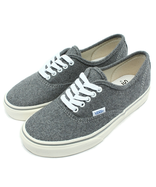 BEAMS BOY（ビームスボーイ）の「VANS / フランネル オーセンティック（BEAMSエクスクルーシヴカラー）（スニーカー・レディース・グレー/ネイビー・6/5h/5/7/4h/6h）」の2枚目の写真