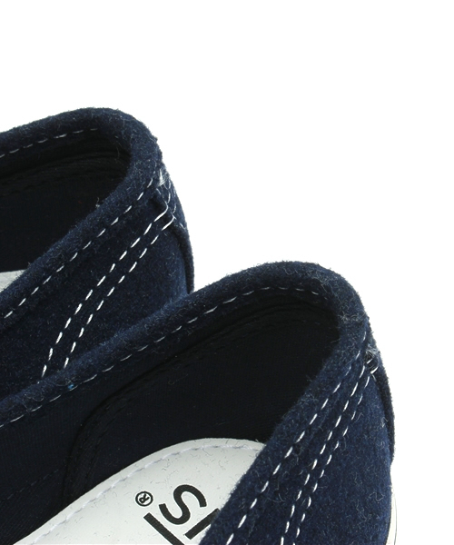 BEAMS BOY（ビームスボーイ）の「VANS / フランネル オーセンティック（BEAMSエクスクルーシヴカラー）（スニーカー・レディース・グレー/ネイビー・6/5h/5/7/4h/6h）」の3枚目の写真