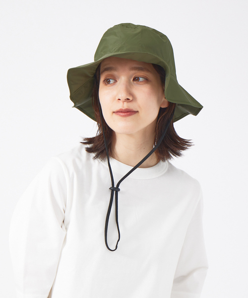 collex（コレックス）の「【KiU×collex】 レインハット（ハット・レディース・ブラック/カーキ・フリー）」の9枚目の写真