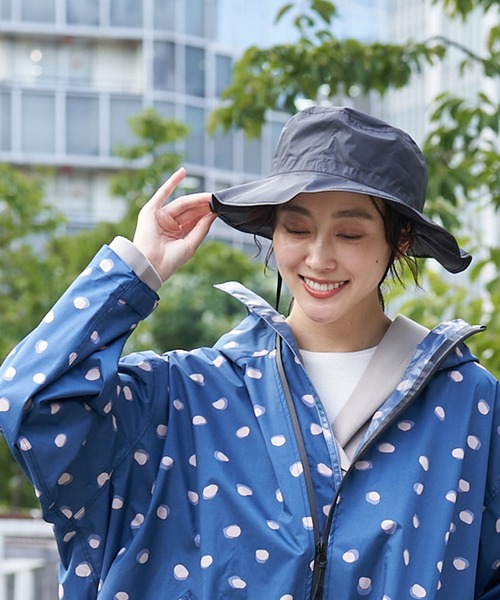 collex（コレックス）の「【KiU×collex】 レインハット（ハット・レディース・ブラック/カーキ・フリー）」の2枚目の写真