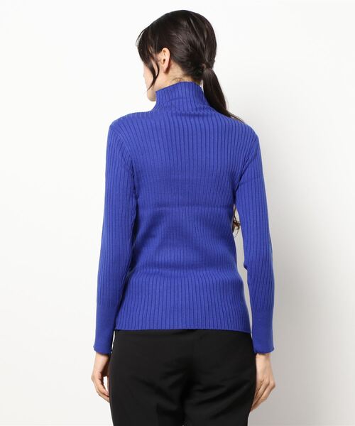 RASVOA（ラスボア）の「前後２ＷＡＹモチモチニット（ニット/セーター・レディース・ブルー/オフホワイト/ブラック・FREE）」の17枚目の写真