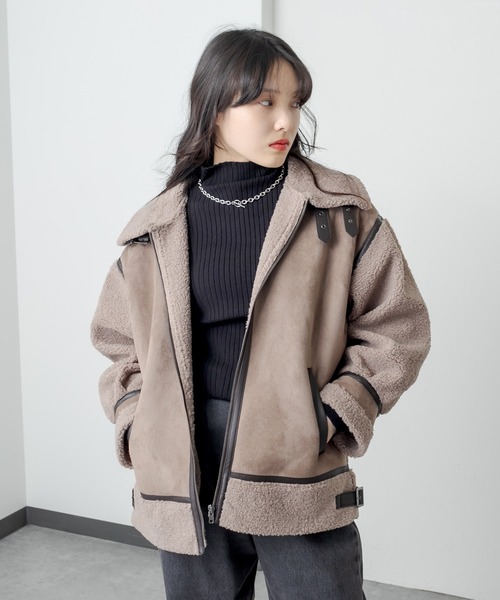 RASVOA（ラスボア）の「前後２ＷＡＹモチモチニット（ニット/セーター・レディース・ブルー/オフホワイト/ブラック・FREE）」の7枚目の写真