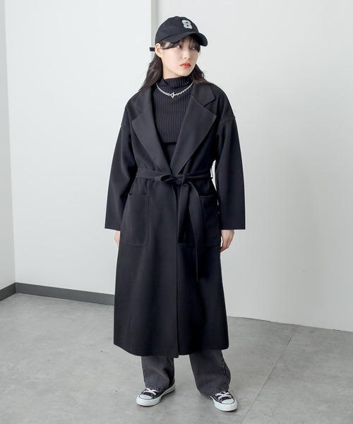 RASVOA（ラスボア）の「前後２ＷＡＹモチモチニット（ニット/セーター・レディース・ブルー/オフホワイト/ブラック・FREE）」の10枚目の写真