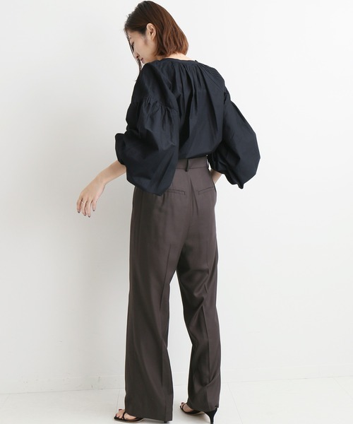 IENA(イエナ)の「【SARA MALLIKA/サラマリカ】 BIG SLEEVE ブラウス◆(シャツ/ブラウス・レディース・ホワイト/ブラック・FREE)」の3枚目の写真