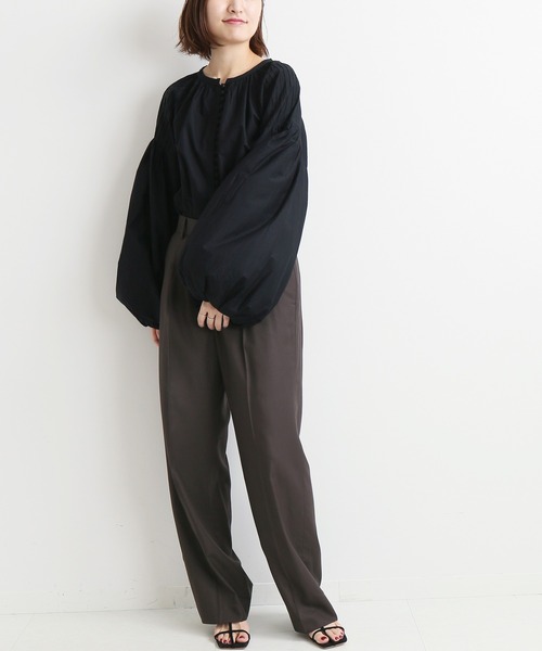 IENA(イエナ)の「【SARA MALLIKA/サラマリカ】 BIG SLEEVE ブラウス◆(シャツ/ブラウス・レディース・ホワイト/ブラック・FREE)」の21枚目の写真