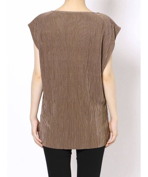 MURUA（ムルーア）の「シャイニープリーツトップス（シャツ/ブラウス・レディース・グレー/モカ・FREE）」の14枚目の写真