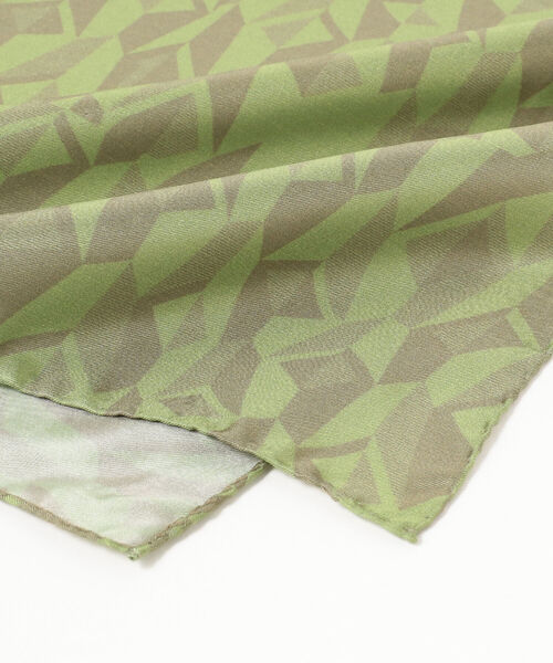 Ray BEAMS（レイビームス）の「LELLE × Ray BEAMS / 別注 シルクスカーフ（バンダナ/スカーフ・レディース・ブラック/グリーン・ONE SIZE）」の5枚目の写真