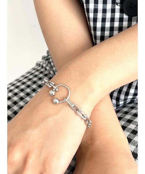 Honey Salon（ハニーサロン）の「サーキュラーバーベルブレスレット（ブレスレット・レディース・シルバー・FREE）」の10枚目の写真