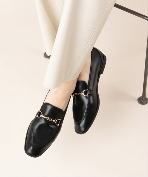 RANDA(ランダ)の「ストレスフリー/ソフト ビットパーツスクエアトゥシューズ(ローファー・レディース・ブラック/クリーム/ダークブラウン・L/M/S/LL)」の14枚目の写真