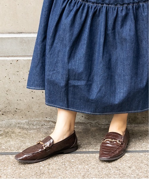 RANDA(ランダ)の「ストレスフリー/ソフト ビットパーツスクエアトゥシューズ(ローファー・レディース・ブラック/クリーム/ダークブラウン・L/M/S/LL)」の16枚目の写真