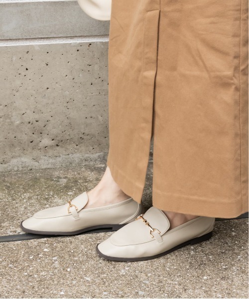 RANDA(ランダ)の「ストレスフリー/ソフト ビットパーツスクエアトゥシューズ(ローファー・レディース・ブラック/クリーム/ダークブラウン・L/M/S/LL)」の12枚目の写真