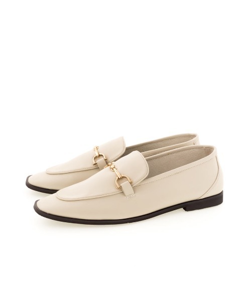 RANDA(ランダ)の「ストレスフリー/ソフト ビットパーツスクエアトゥシューズ(ローファー・レディース・ブラック/クリーム/ダークブラウン・L/M/S/LL)」の5枚目の写真