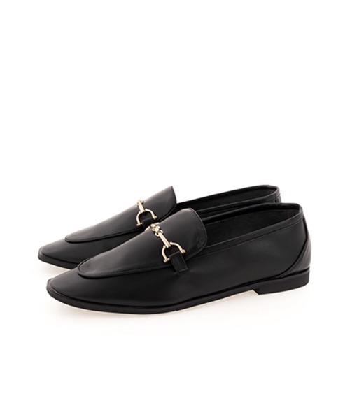 RANDA(ランダ)の「ストレスフリー/ソフト ビットパーツスクエアトゥシューズ(ローファー・レディース・ブラック/クリーム/ダークブラウン・L/M/S/LL)」の7枚目の写真