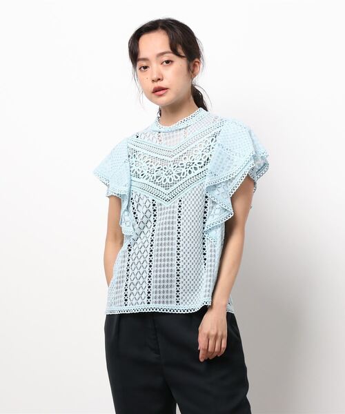 ANAYI（アナイ）の「キカレーススタンドネックブラウス（シャツ