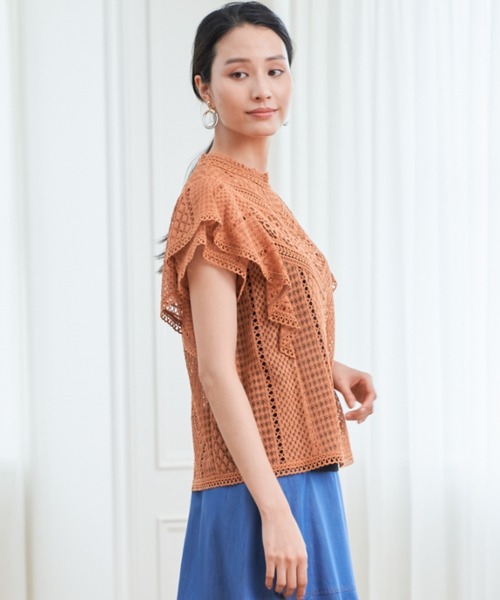 ANAYI（アナイ）の「キカレーススタンドネックブラウス（シャツ