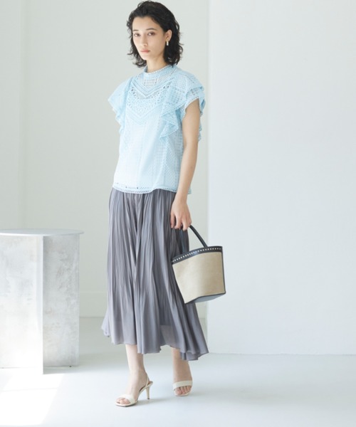 ANAYI（アナイ）の「キカレーススタンドネックブラウス（シャツ