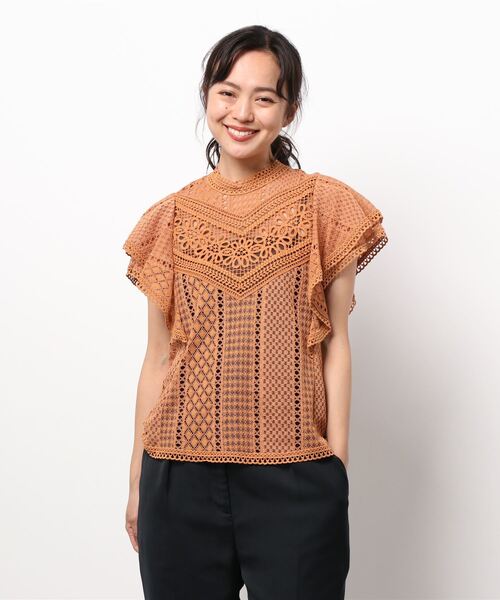 ANAYI（アナイ）の「キカレーススタンドネックブラウス（シャツ
