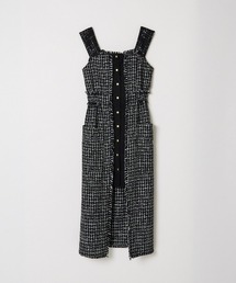 REDYAZEL | ツイード配色ワンピース(ジャンパースカート)