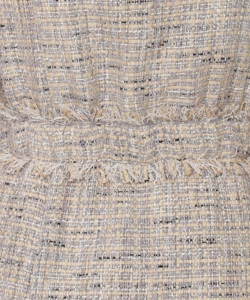 REDYAZEL（レディアゼル）の「ツイード配色ジャンスカ（ジャンパースカート・レディース・ベージュ/ネイビー/ブラック・SMALL/MEDIUM）」の20枚目の写真