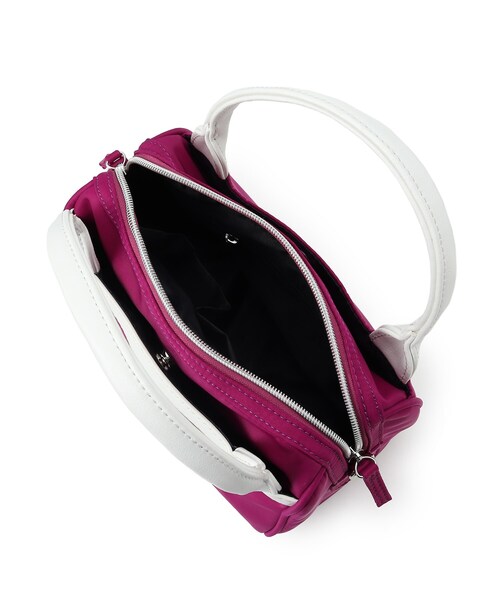 adabat（アダバット）の「◆2WAYマルチポーチ（ボストンバッグ・レディース・ネイビー/ピンク系その他・00）」の7枚目の写真