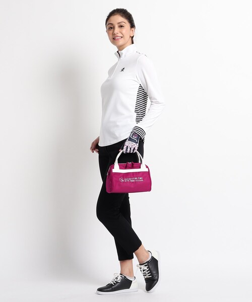 adabat（アダバット）の「◆2WAYマルチポーチ（ボストンバッグ・レディース・ネイビー/ピンク系その他・00）」の5枚目の写真